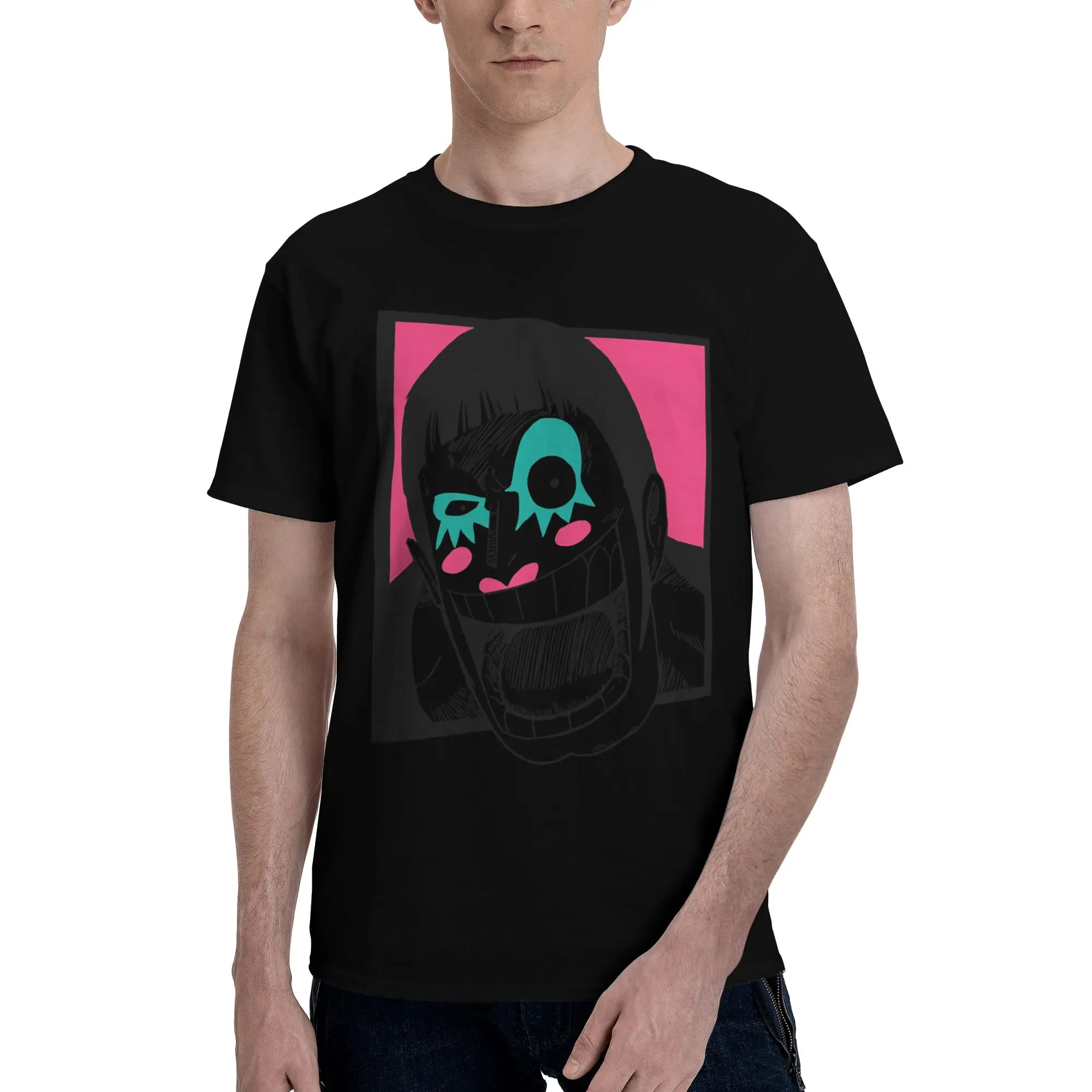 Bentham  Bon Clay  Mr Novelty 100% Cotton T-Shirt Bandai ONE PIECE Tees Tops For Men