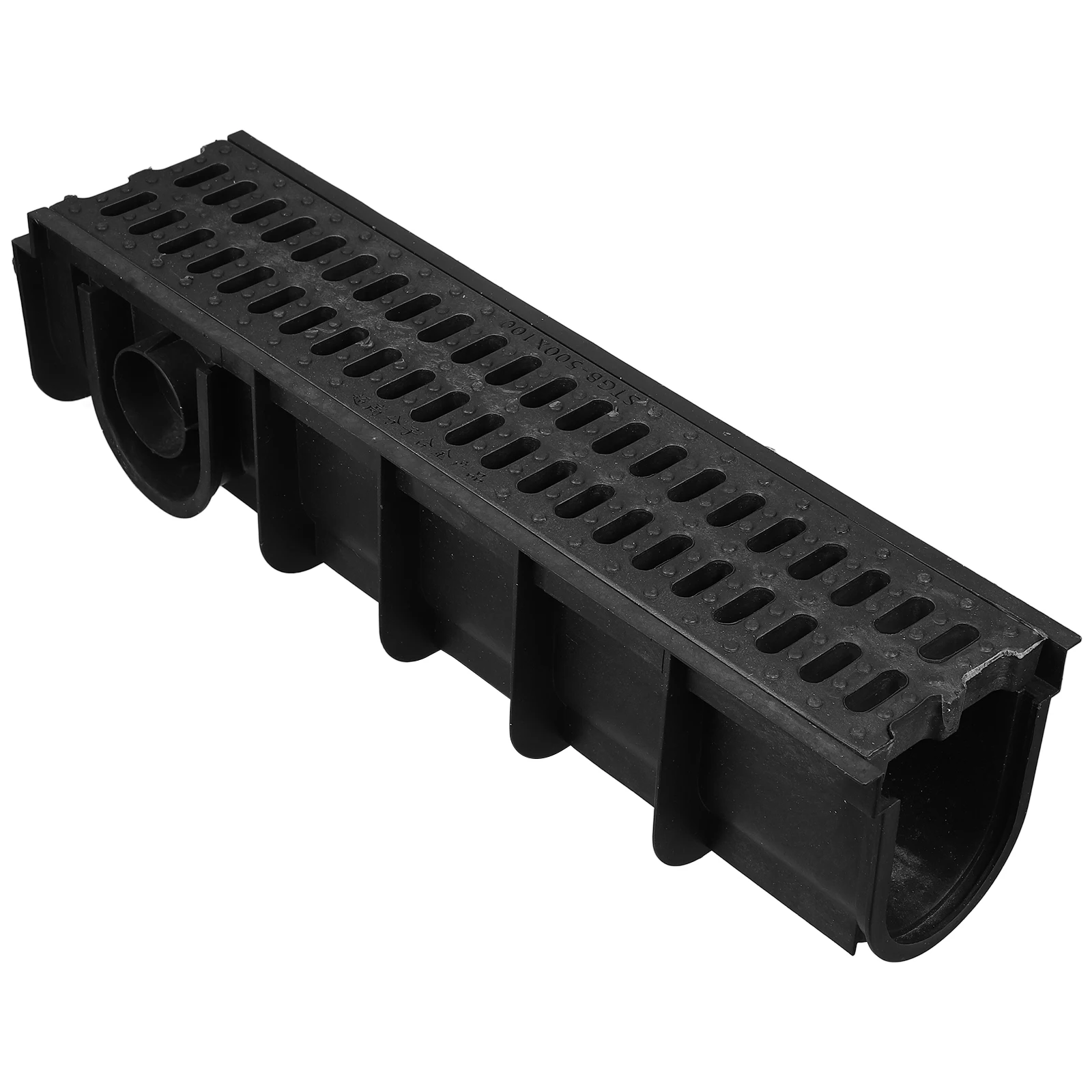 HDPE Resin Drainage Trench Channel Narrow Grate Metal Cover Plate Kitchen Bathroom Balcony Plastic Solution