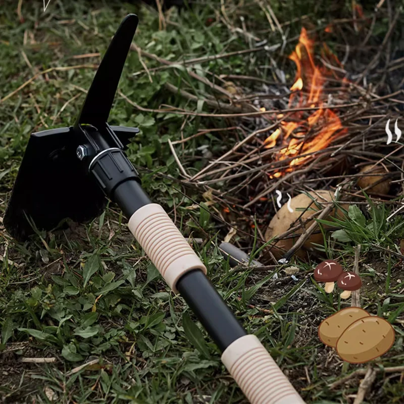 40 cm Outdoor portatile EDC multifunzione piccola pala pieghevole pala zappa strumento da pesca da campeggio