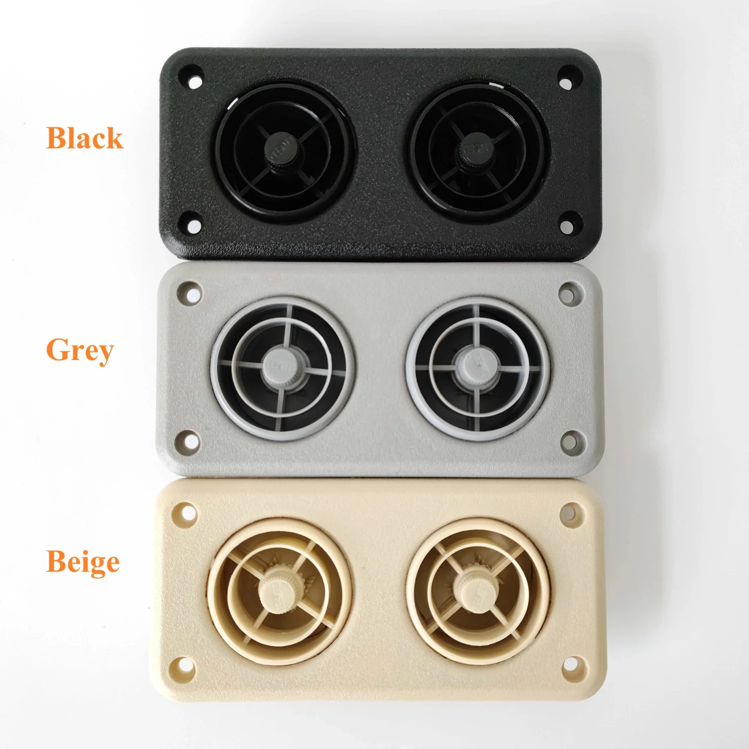 2Pcs Plastic Rectangular Viechle Bus Single Double A/C Diffuser