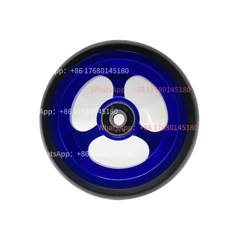 4x1.25 Sports Wheelchair Wheels, Polyurethane Solid Tires, High Rebound Wheelchair Wheel Set