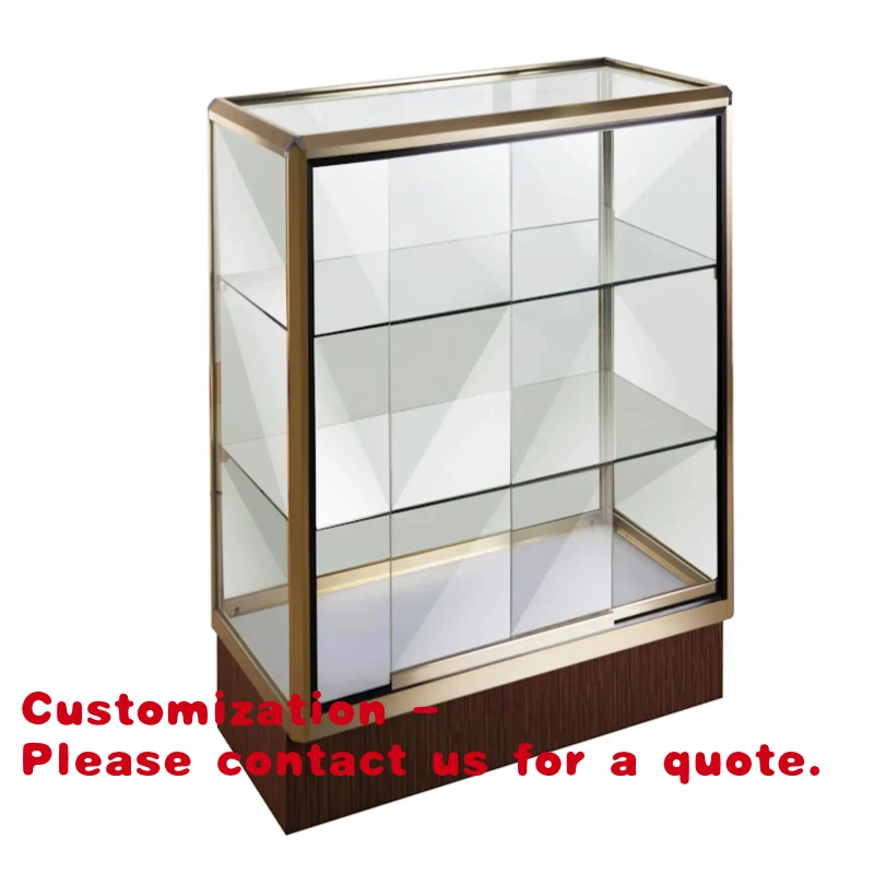 custom.Multi-purpose glass display cabinet - Multifunctional display cabinet，With tempered glass and adjustable shelves，Suitable