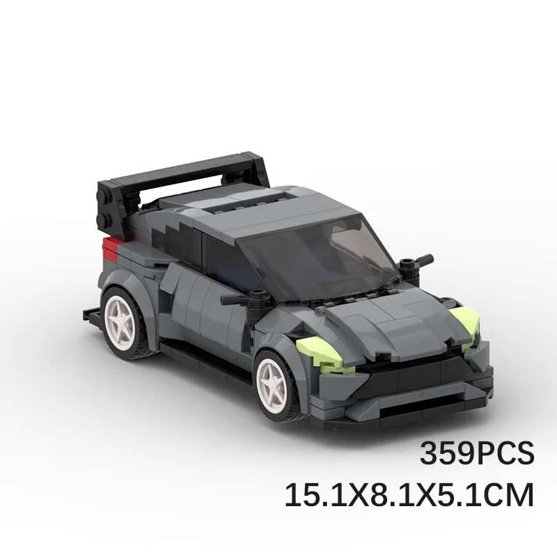 MOC Forded Focus RS RX سيارات رياضية اللبنات الطوب لعبة تعليمية هدية المرآب الإبداعية