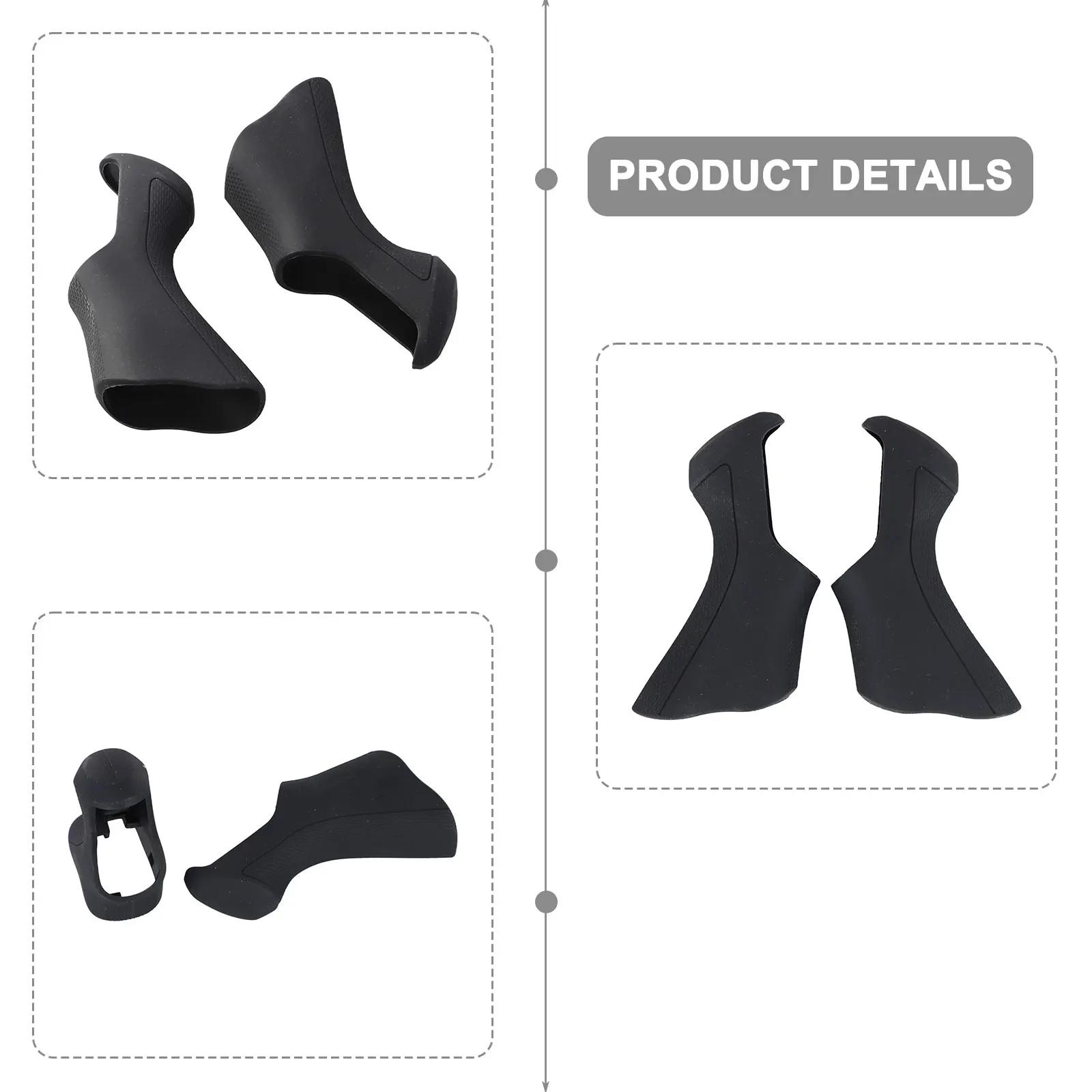 Bike Brake Lever Hoods,Compatible With Ultegra ST-6870 Cycling,Silicone Road Bike Shift Grips,Bike Brake Cover Protector