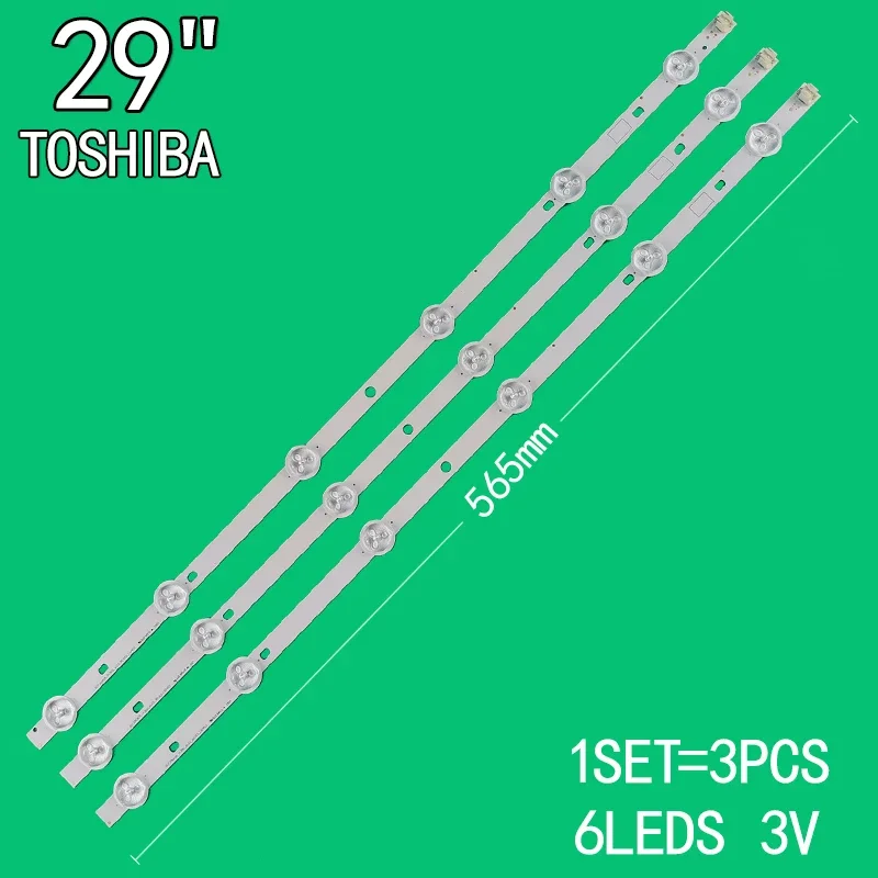 

Suitable for Toshiba 29-inch LCD TV backlight strip SVT290A05-P1300-6LED-REV03-130402 29P1300 29P1300VE 29P1300D 29P1300VT