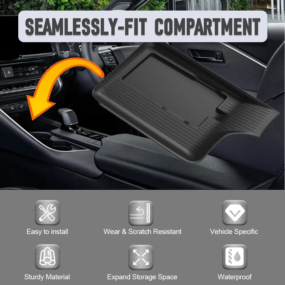 

Car Wireless Charging Silicone Pad Cover Protector Center Control Bottom Mat for Toyota CHR C-HR 2024-2025 EU version