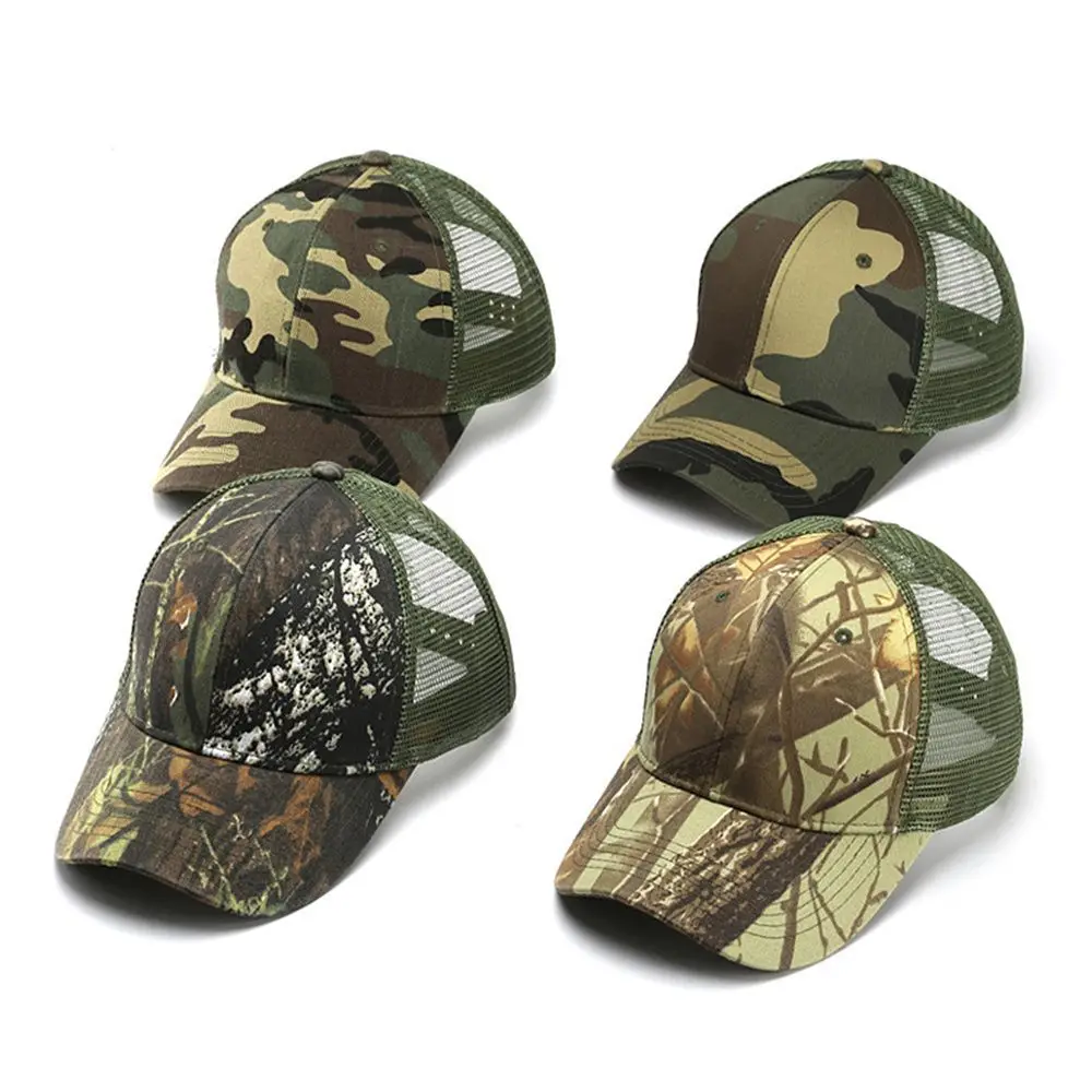 Outdoor Hunting Hiking  Camping Adjustable Visor Hat Mesh Hat  Baseball Cap Snapback Cap Trucker Hats