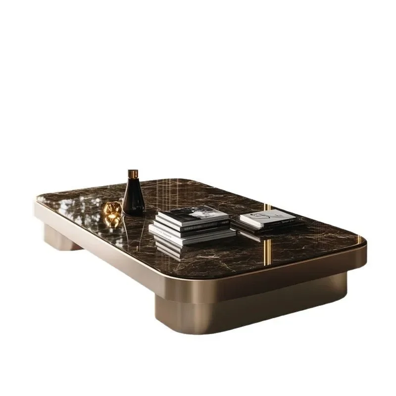 

Light luxury high-end microcrystalline stone coffee table new large-sized villa modern simple style home high-end