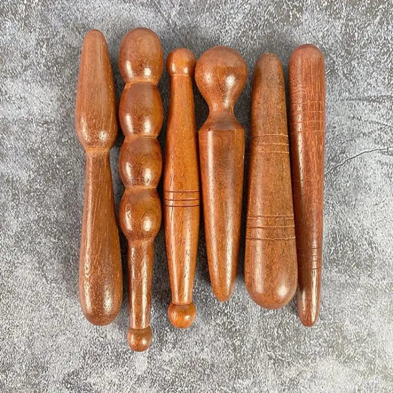 1PCS Wooden Reflexology Sticks Foot Hand Massage Wooden Stick Tools Thai Face Neck Back Waist Massager Trigger Points