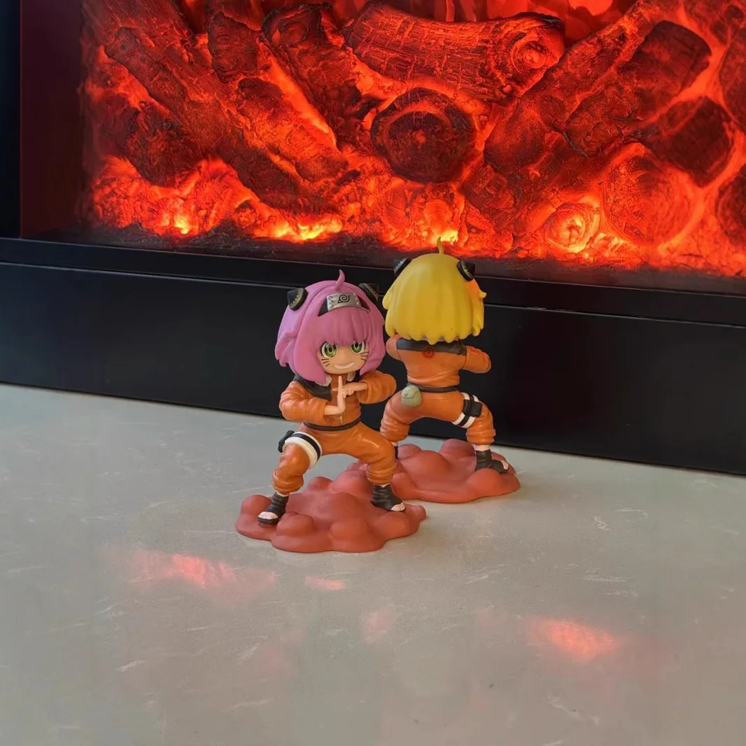 13 سنتيمتر عائلة تجسس أنيا مزور السلاحف مدرسة أنيمي اليدوية نموذج عمل أرقام سطح المكتب حالة تزيين هدية مزخرفة #4