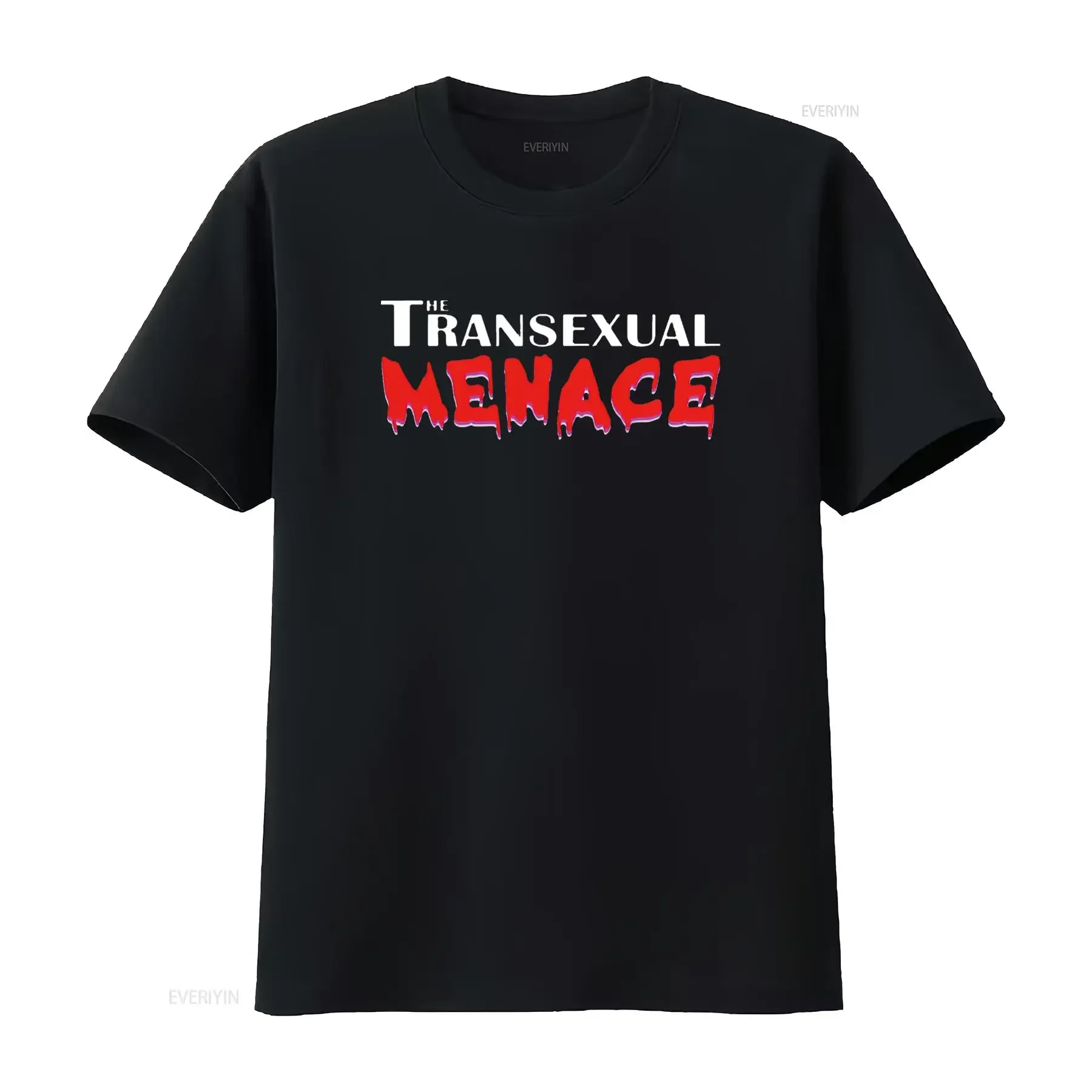 Womens The Transexual Menace Funny LGBT Pride T Shirt Black X Large vintage Washed Casual Stretched fashion Slightly Stylish