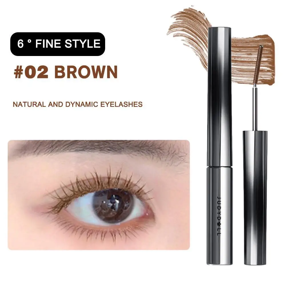 1 Stuks Kleine Stalen Buis Mascara Waterdichte Zijden Vezel Mascara Zwarte Lange Curling Wimper Extensions Sexy Ogen Make-Up Cosmetica