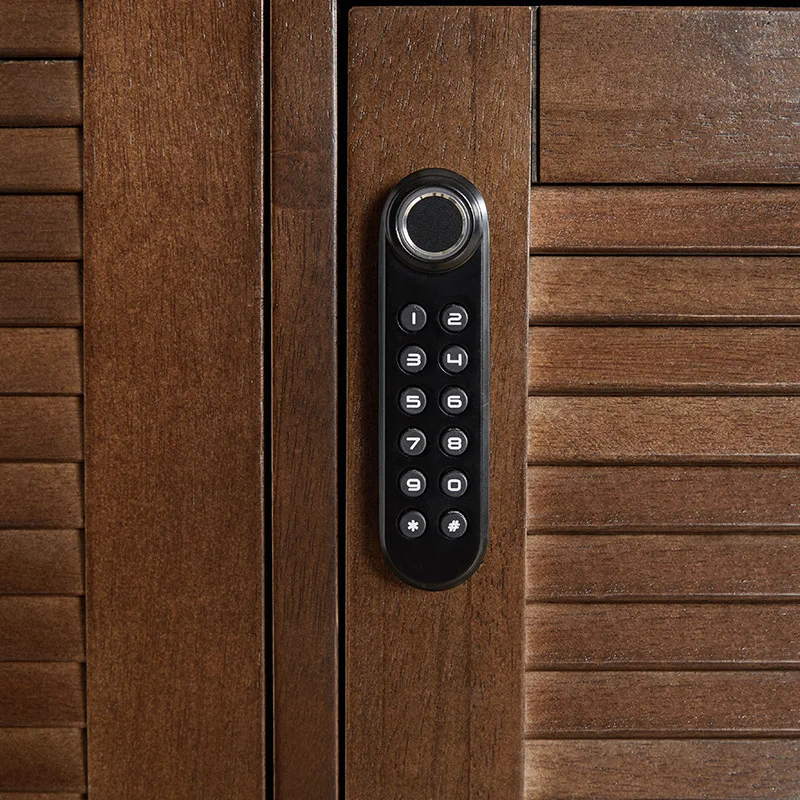 Locked shoe cabinet Solid wood pulley Movable multi-layer cabinet Household porch Door breathable staircase