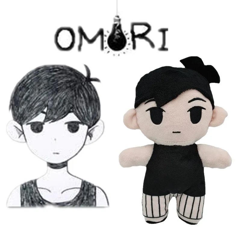 8 "Omori أفخم دمية الكرتون محشوة وسادة لعبة بلوشيز الشكل لطيف الهدايا Omori تأثيري الدعائم ميرش لعبة OMORI مشمس أفخم اللعب