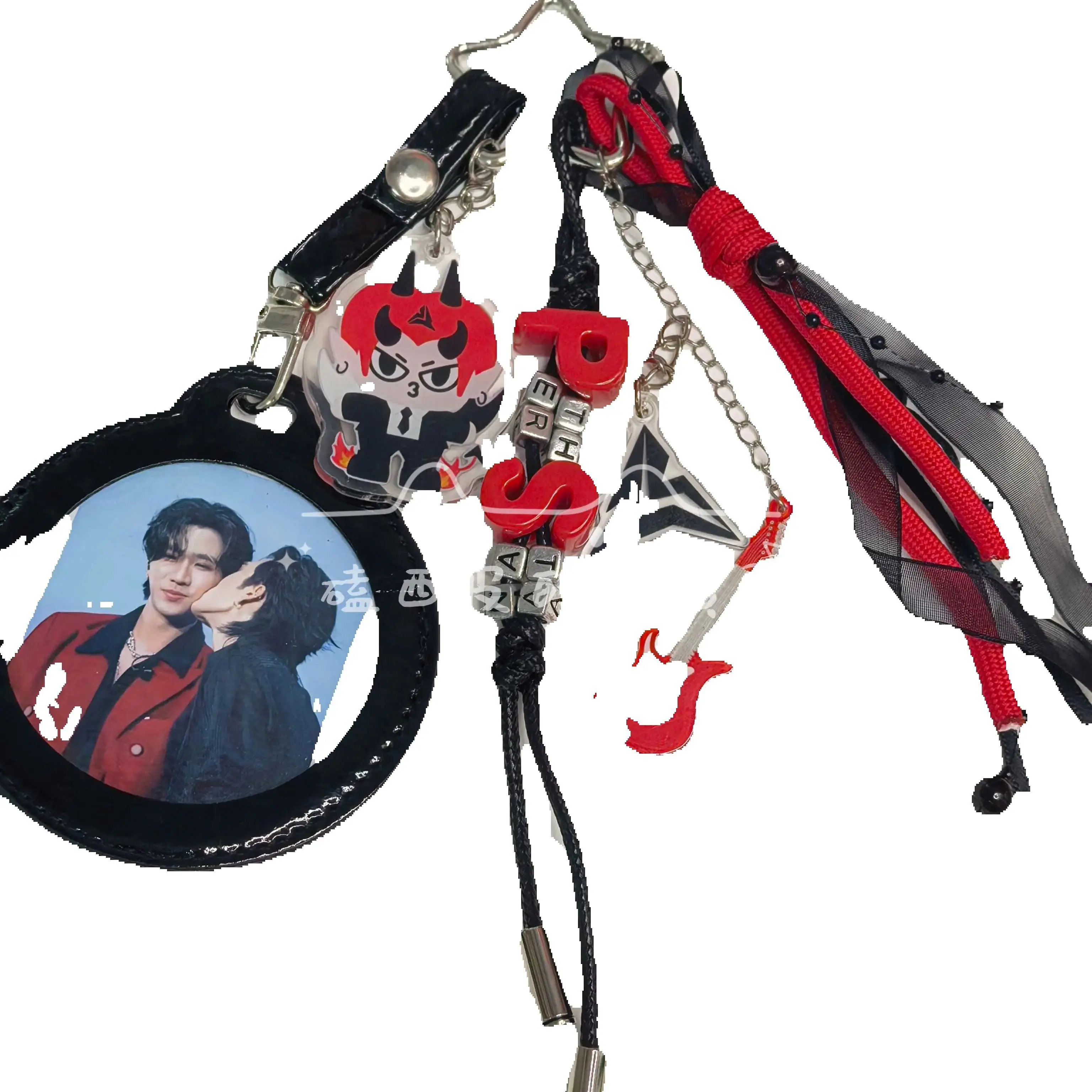 Handmade Gmm Thai Star Thai Star Perthsanta Thai TV Perfect 10 Liners Dangerous Bag Decoration Accessories Bag Pendant Keychain