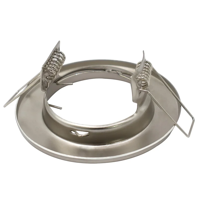 

ABKW-Round Satin Spotlight Mounting Frame LED Recessed For Ceiling Light Fittings Downlight Frame For Ceiling Spotlight MR16 GU1