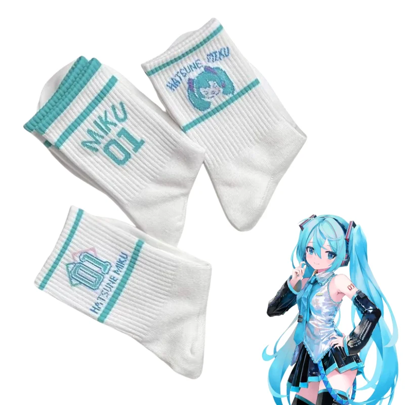初音ミクアニメ二次元周辺機器漫画少女靴下通気性と多用途プレッピースポーツ女性の靴下ギフト