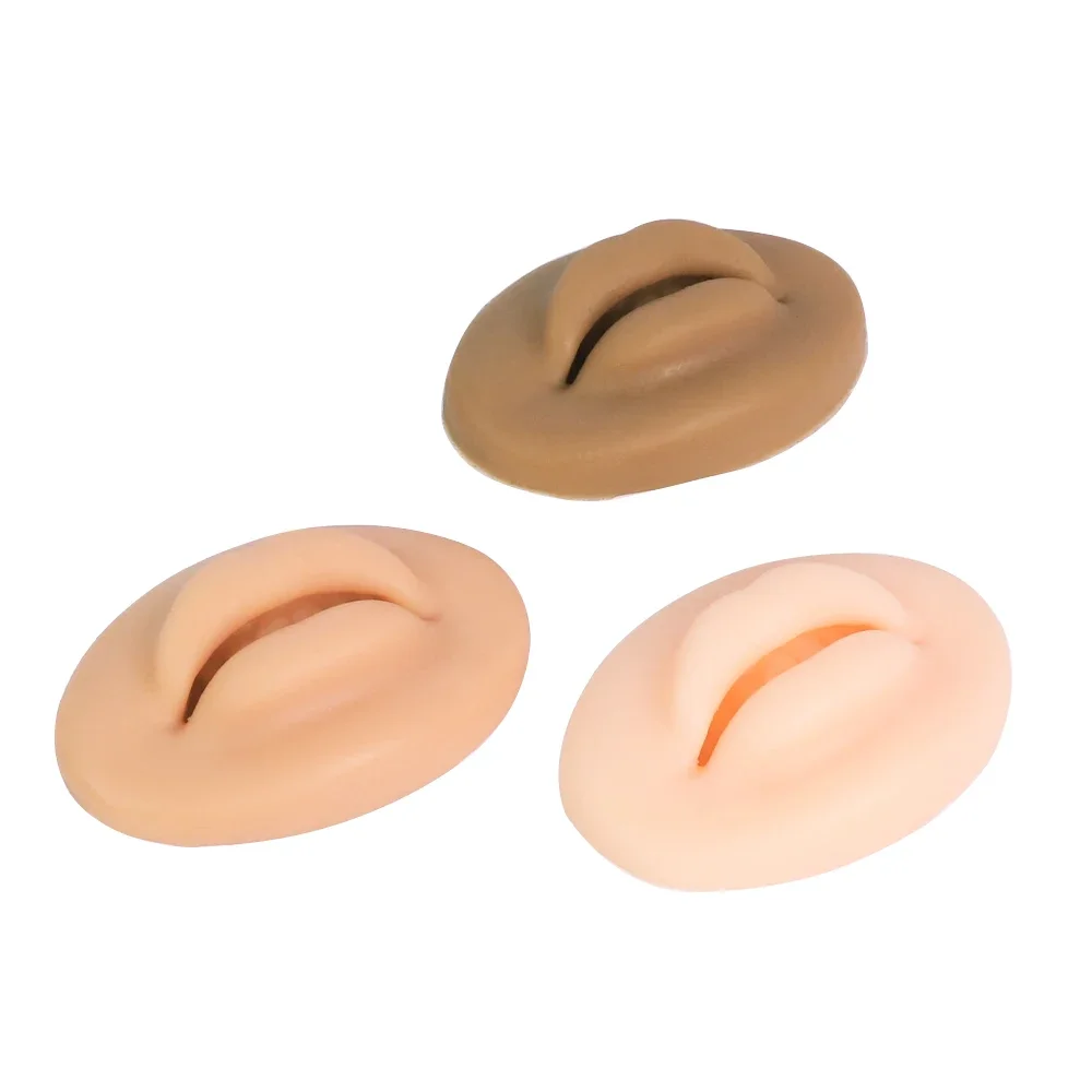 

3D татуировка губ, силиконовая кожа, микроблейдинг, открытый рот, многоразовый для перманентного макияжа, румяна для губ, тренировочный инструмент для татуировки