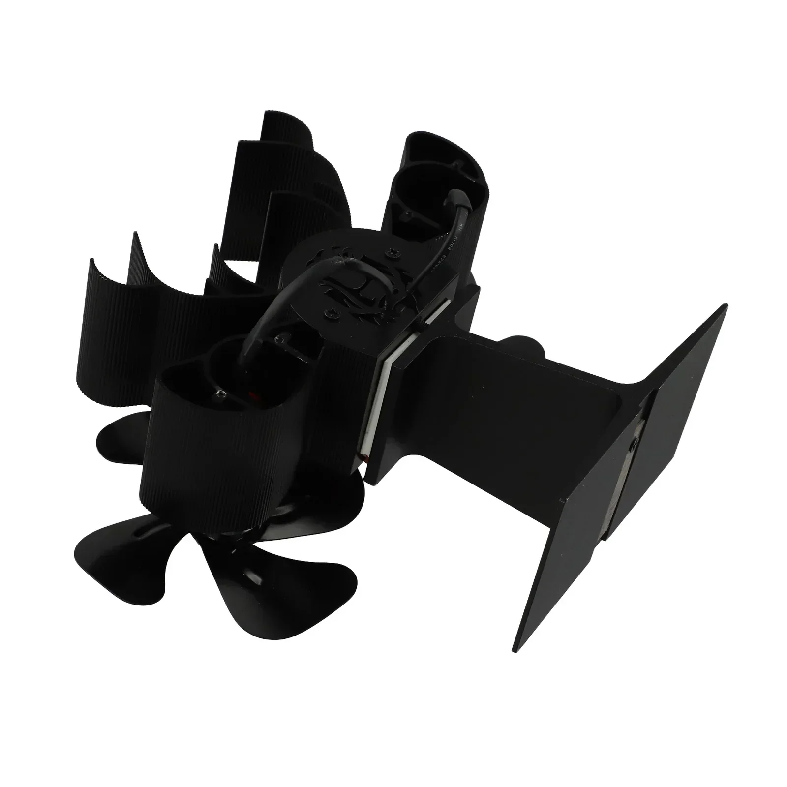 

Air Circulation Fan Fireplace Fan Indoor Heating 4 Blades Fan Aluminum Material Improves Stove Efficiency For Wood Stove