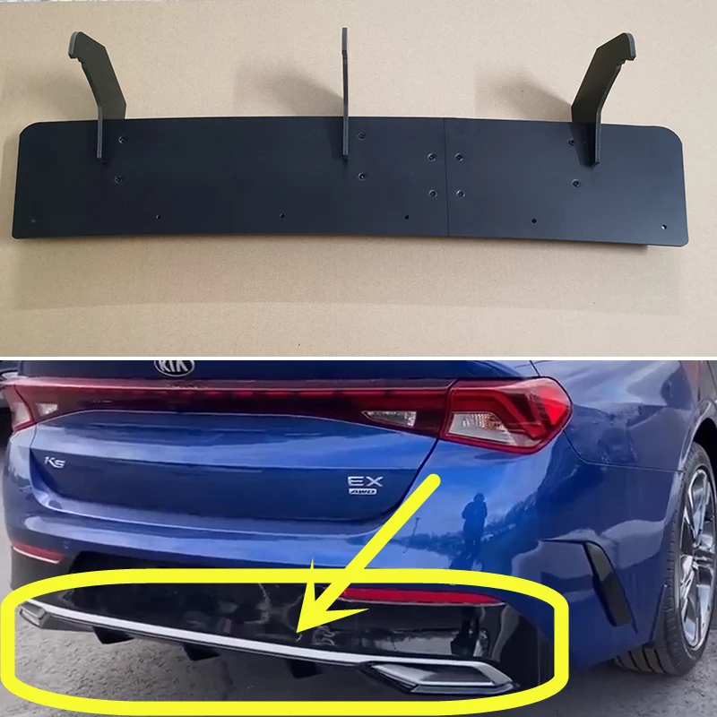 For KIA Optima K5 EX Style 2021 2022 Year Rear Diffuser Bumper Lips Spoiler Splitter Body Kit Accessories