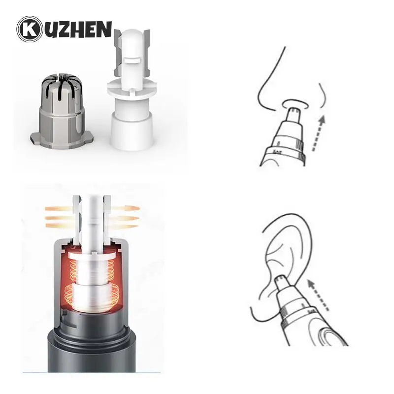 

1/2 шт., головки триммера для носа