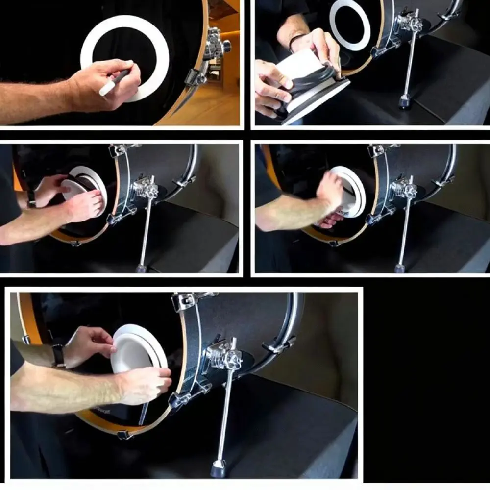 Bass Drum Port Hole Protection Reinforcement Ring Professional Accessory For Acoustic Drum Set Musical Instrument Parts