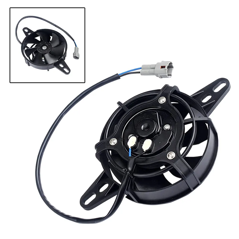 4-inch Motorcycle ATV 12V Oil Cooler Radiator For Thermo PC Cold Water Tank Oil Cooler Fan Radiator Plus Installation Kit Motor