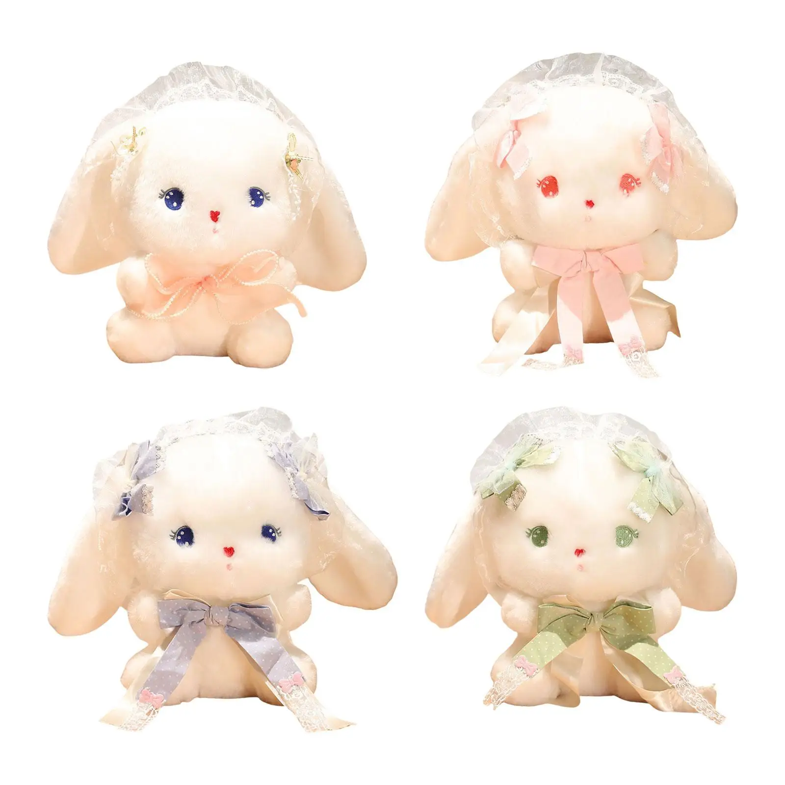 

Bunny Stuffed Animal Huggable Collectible Home Decoration Snuggling Plush Figure 9.84'' for Family Kids Gifts Boys Girls Adults
