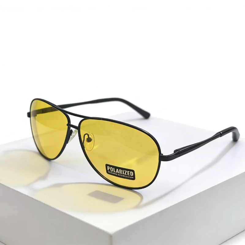 TAGION – lunettes de soleil polarisées vintage pour hommes et femmes, style pilote, pour la conduite, vision nocturne, pour hommes, 8933