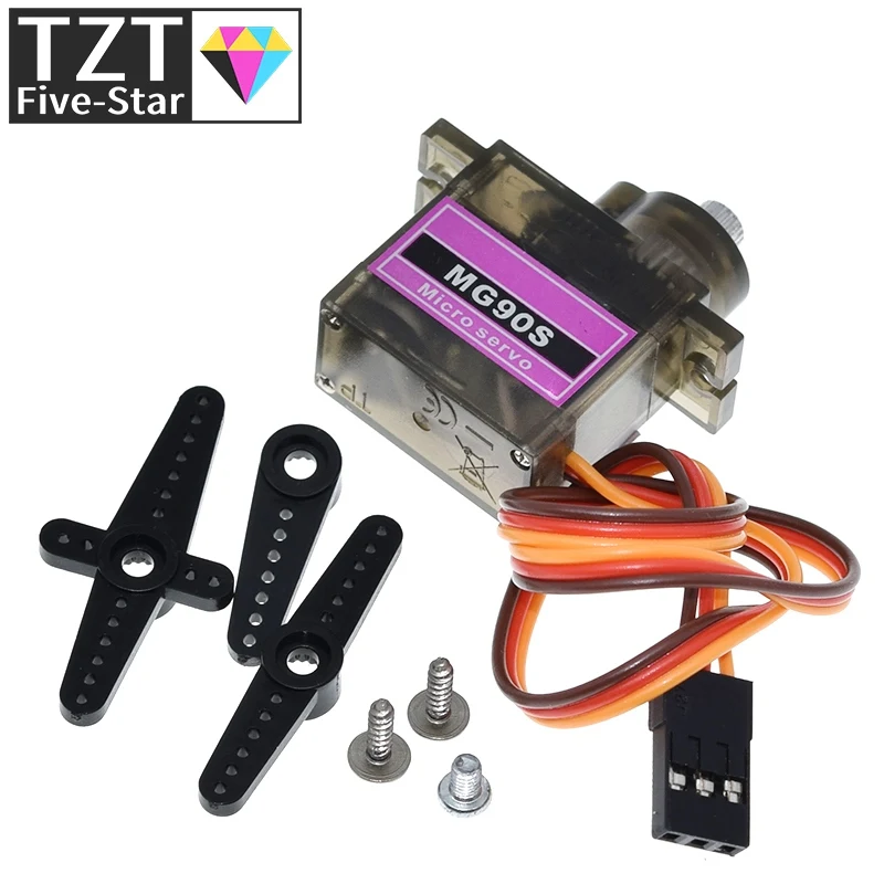 TZT  MG90S Metal gear Digital 9g Servo For Rc Helicopter plane boat car MG90 9G IN STOCK