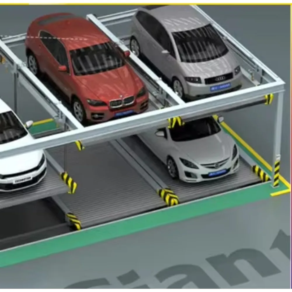 Automated Motion Control Visual Parking Guidance AI-Enhanced Robotic Puzzle Parking Management System with 2300KG Load Capacity