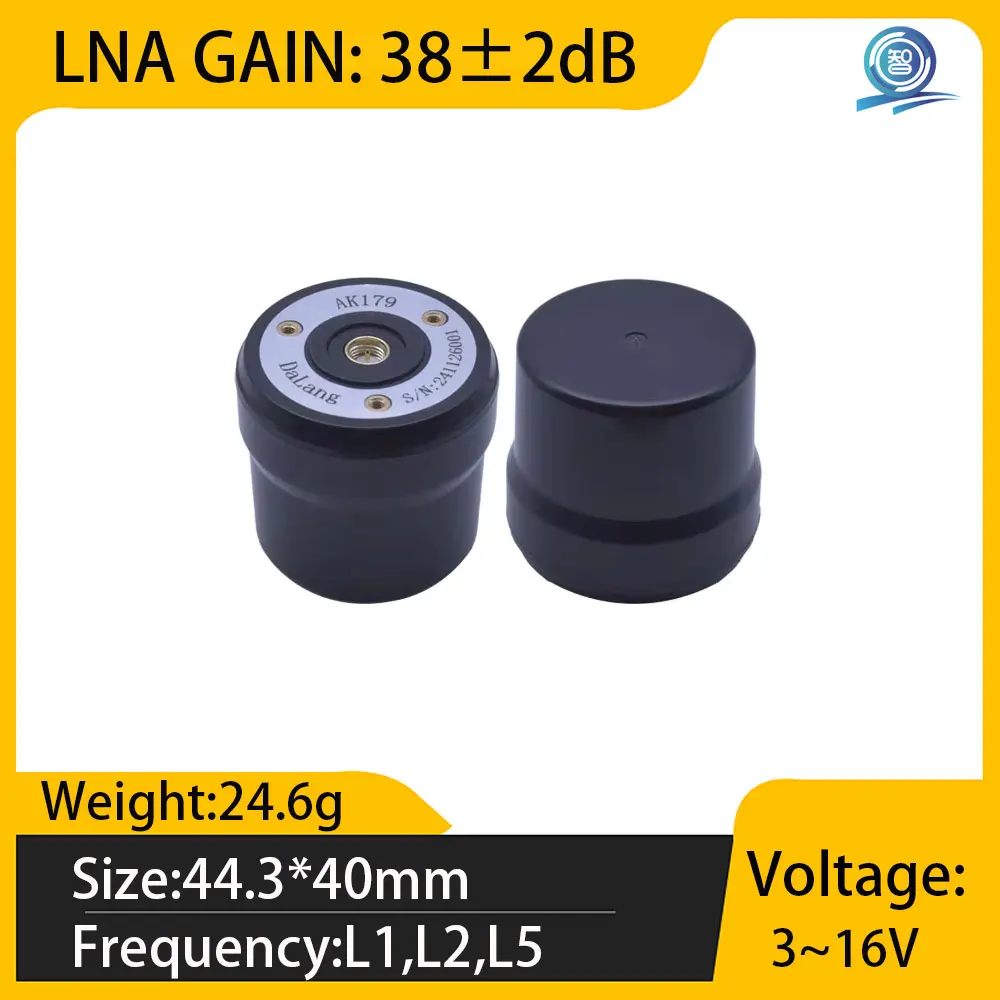 

GNSS L1 L2 L5 Unmanned Vehicle High-Precision Drone Measurement Full-Frequency RTK Antenna New Small High-Gain 38DBI Helical