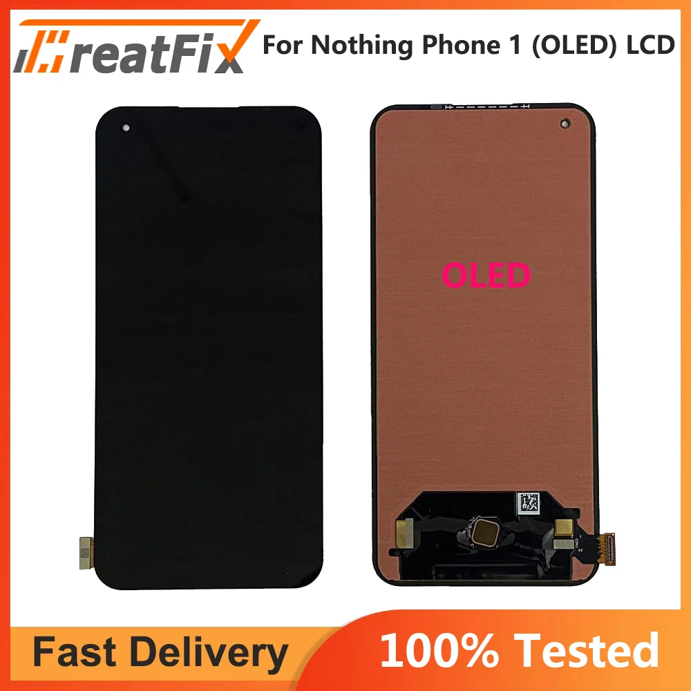 6.55\'\'OLED LCD Touch Screen Digitizer Assembly Replacement,LCD Replacement Parts,New,100% Original Tested For Nothing Phone 1