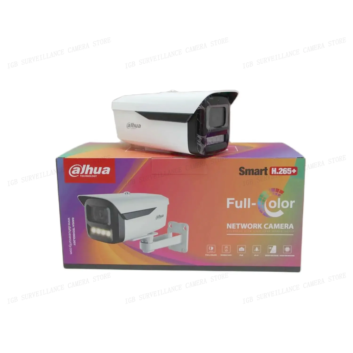 Dahua  IPC-HFW2449M-AS-LED-B 4MP Full-color Fixed-focal Bullet Wizsense Network Camera