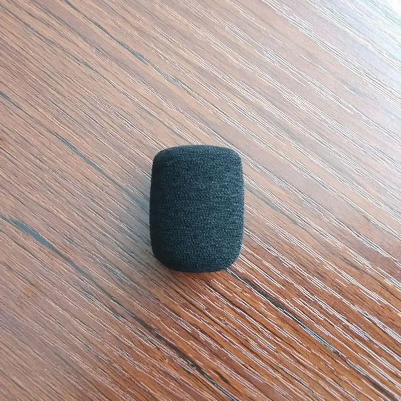 2025 Новая 5pcs Black Microphone Hearset Foam Sponge Ветровое стекло