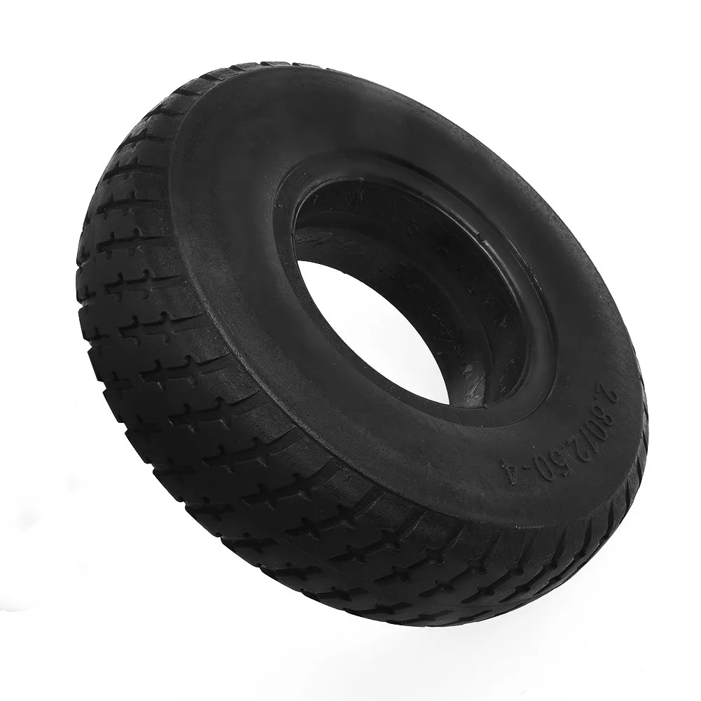 2.80/2.50-4 Battery Car Solid Tire Elder Mobility Scooter Non-inflable Tyre Electric Scooter Accessories Polyurethane Rubber