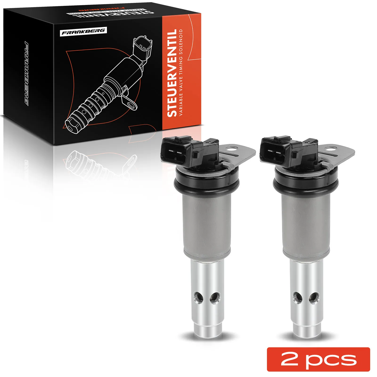 Frankberg 2x Regelklep Nokkenasversteller voor BMW E87 3 Serie E90 E91 5 Serie E60 E61 323 335 N52 N54 2 T1046 11367585425 VVT207