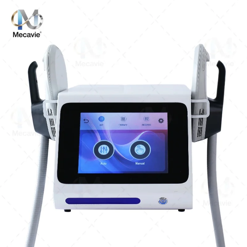 Portable 6500W HI‑EMT Body Sculpting Machine Dual Handles 8cm Deep Muscle Stimulation Build Muscle Burn Fat Non Invasive Zero Do