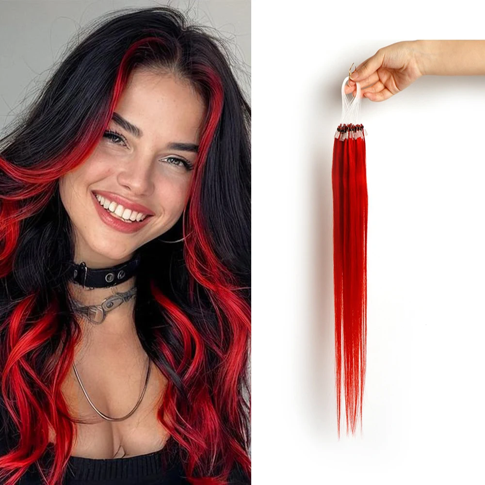 50pcs-micro-link-tipstraight-colored-real-human-hair-extensions-for-kids-girls-colorful-highlights-for-parties-gifts-12-16-20