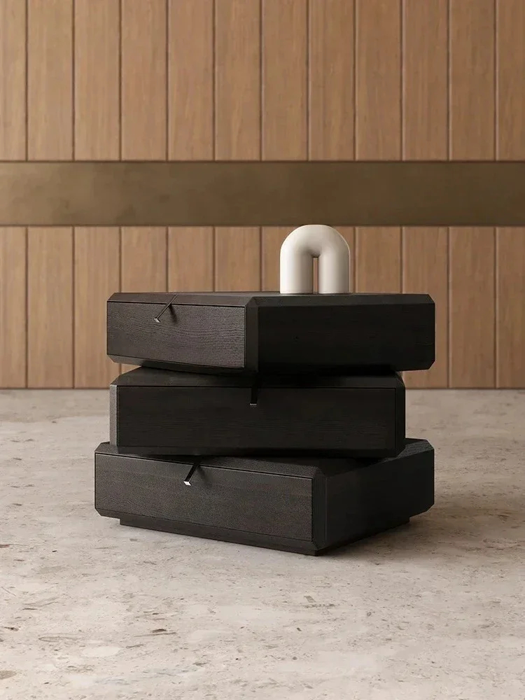 A Minimalist rotatable bedside table personalized creative fashion exquisite