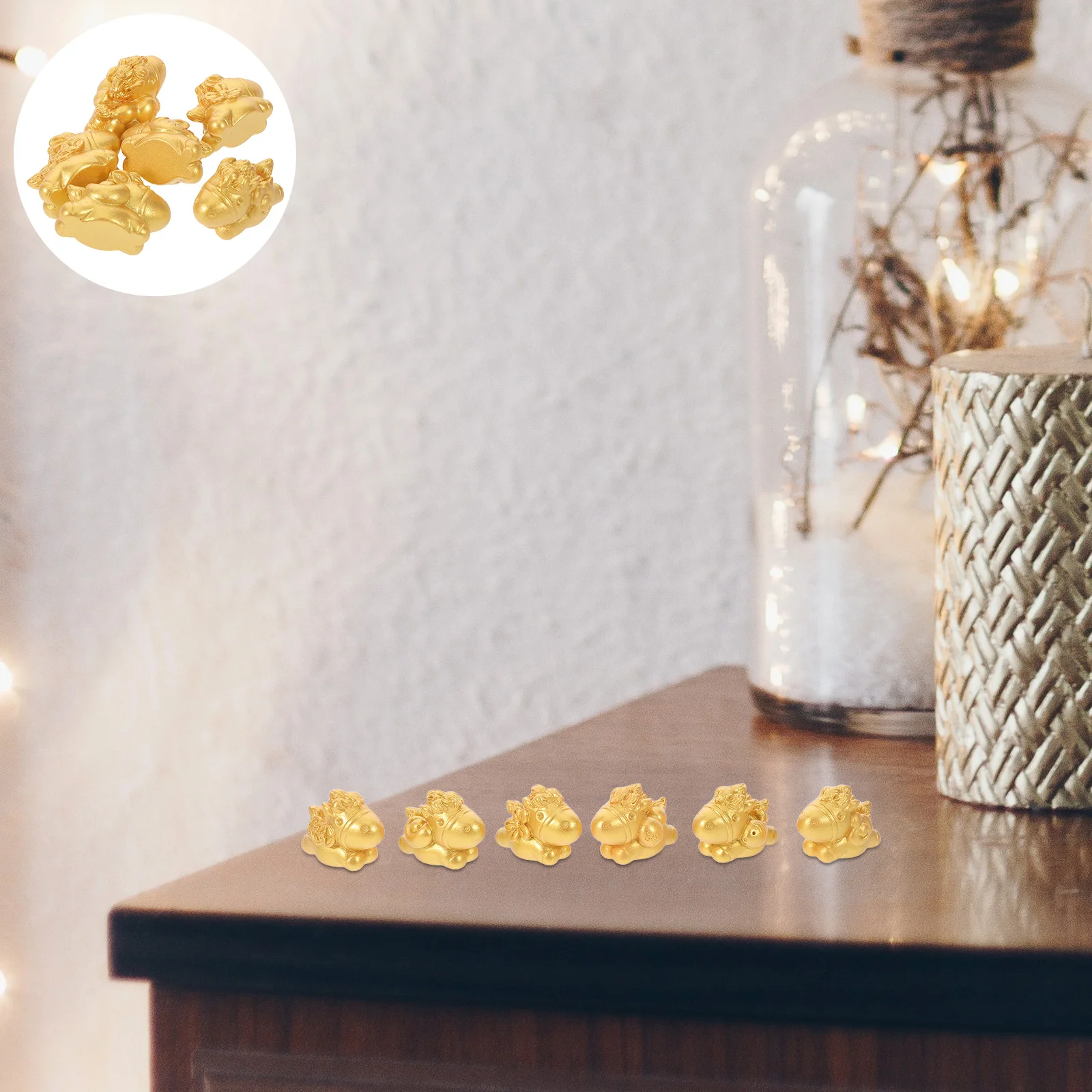 

30pcs Mini Horse Figurines Resin Animal Decor For Chinese New Year 2026 Zodiac Horse Statue Desktop Home Decoration