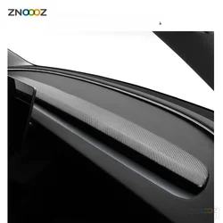 For Tesla Model 3 Highland 2023 2024 Center Console Dashboard Panel Trim Sticker Made of Carbon Fiber Car Interior Accessories