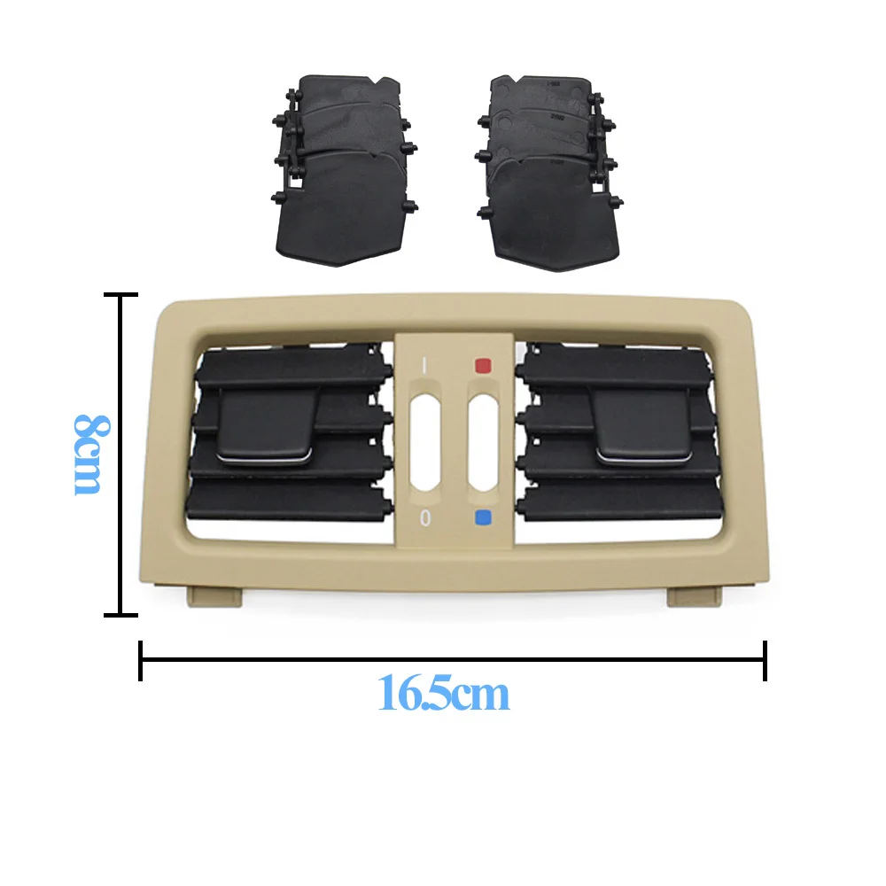 Car Rear Air Conditioning Panel Cover AC Vent Grille Trim Replacement For BMW 5 Series E60 E61 545i 550i 2003-2009 64226957974