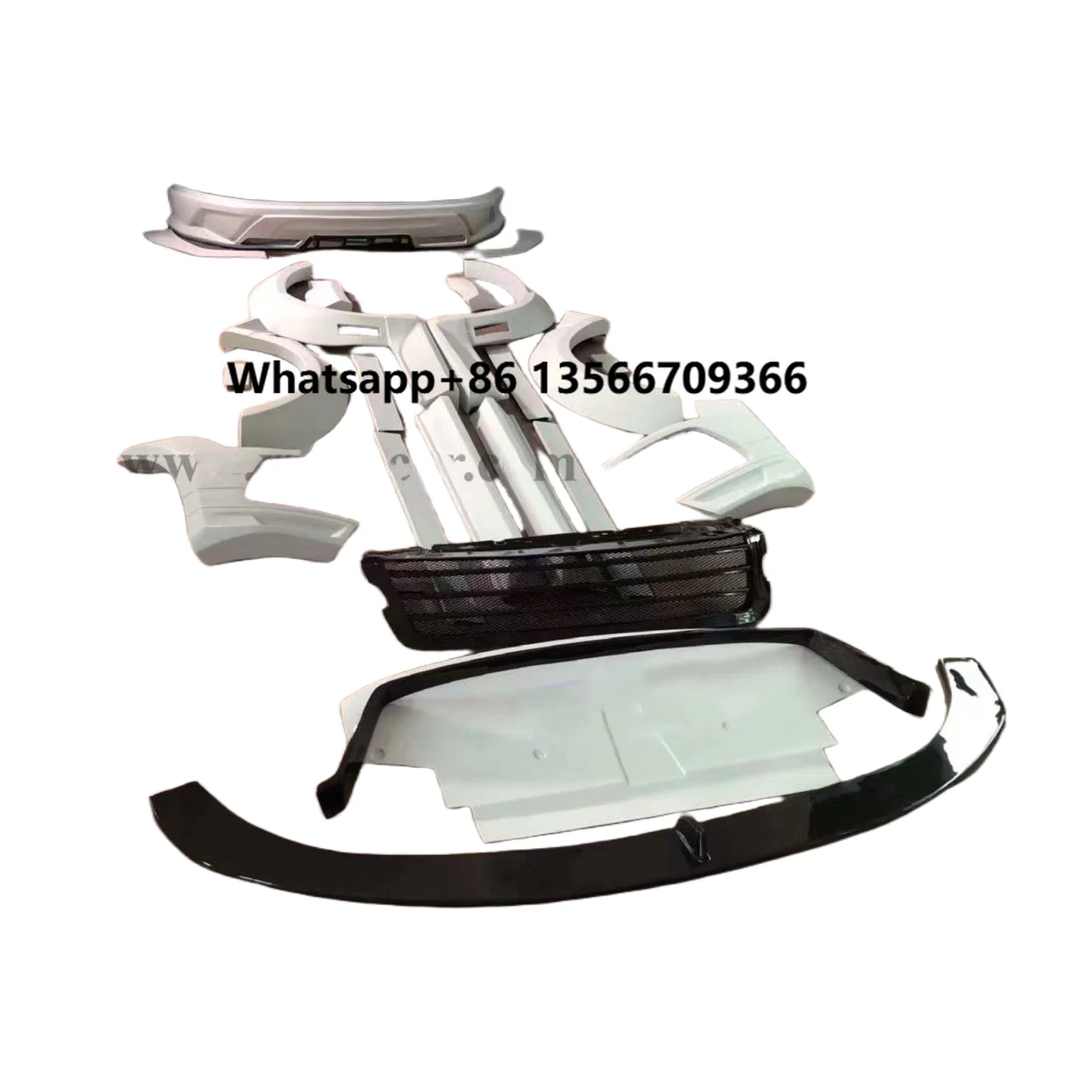

Car Bumper Body Kit for Range Rover Velar Upgrade LM Style Wide Body Kit Front and Rear Bumper Spoiler Grille