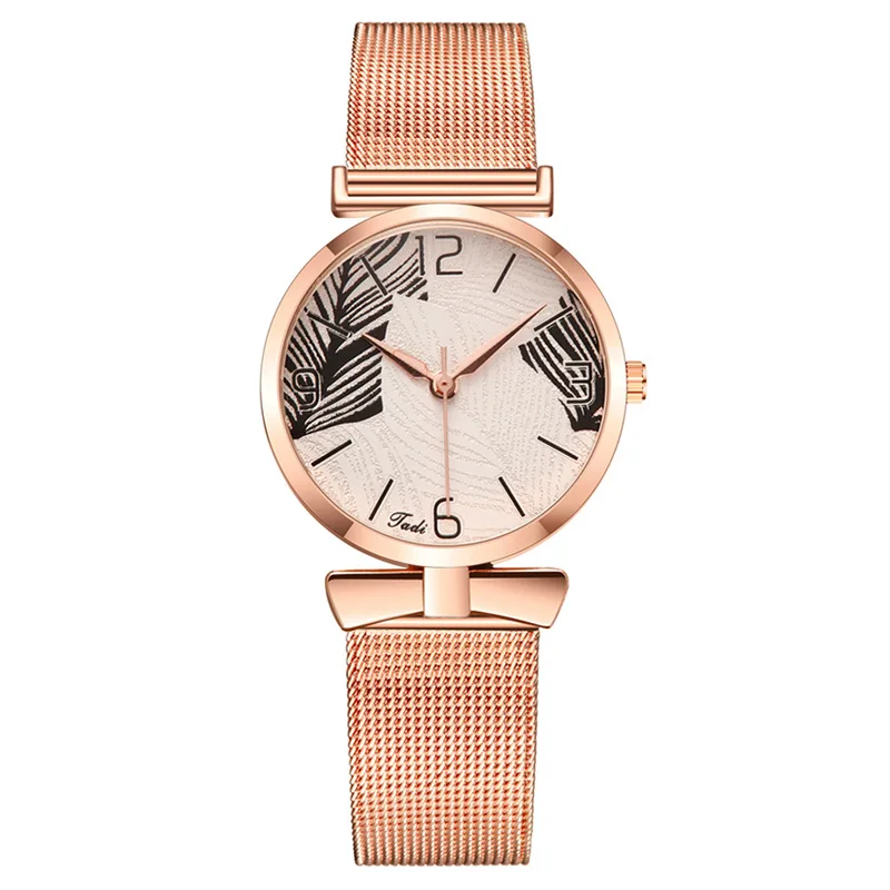 Leaf Ladies Watch Women's Watch Butterfly Mesh with Quartz Performance Goods