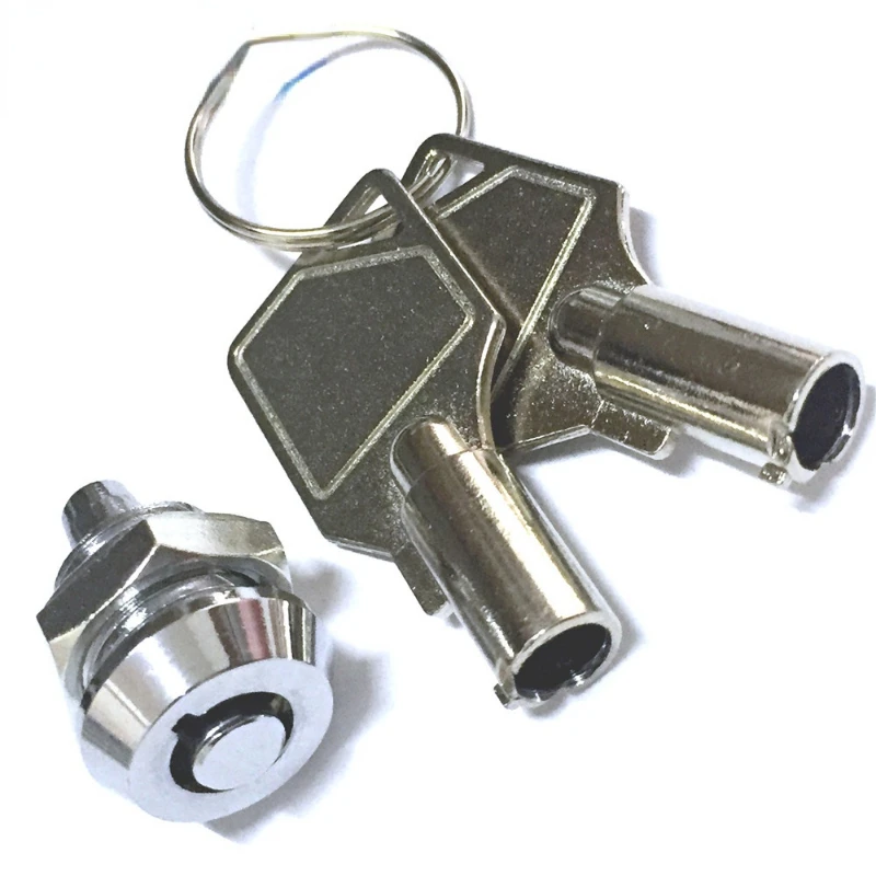 Household Tubular Key Push Cabinet Lock for Jewelry Box Drawer - Equipment Lock Cylinder Furniture Hardware Accessory