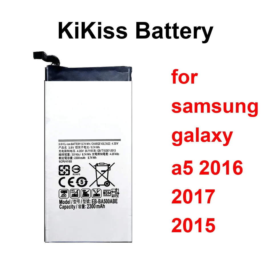

Mobile Phone Battery High-Efficiency EB-BA500ABE EB-BA520ABE EB-BA510ABE 2300-3000Mah For Samsung Galaxy A5 2016 2017 2015
