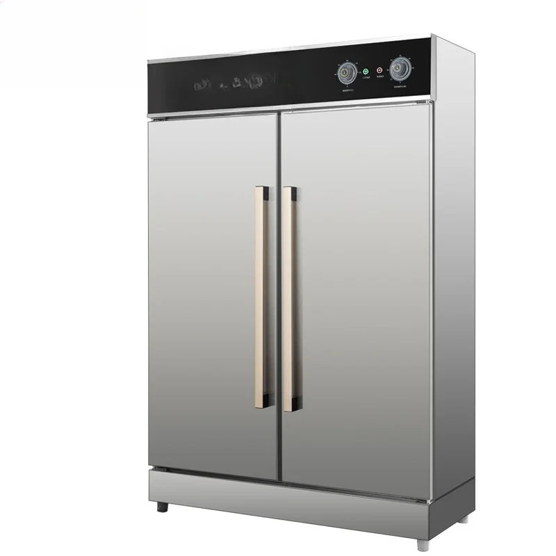 High temperature disinfection cabinet, commercial double door drying hot air, intelligent stainless steel disinfection cupboard