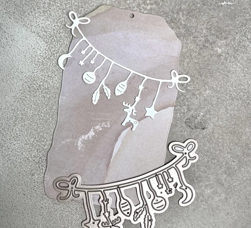 Piggy Craft metal cutting dies cut die mold Christmas hanging chain Scrapbook paper craft mold blade punch stencils dies