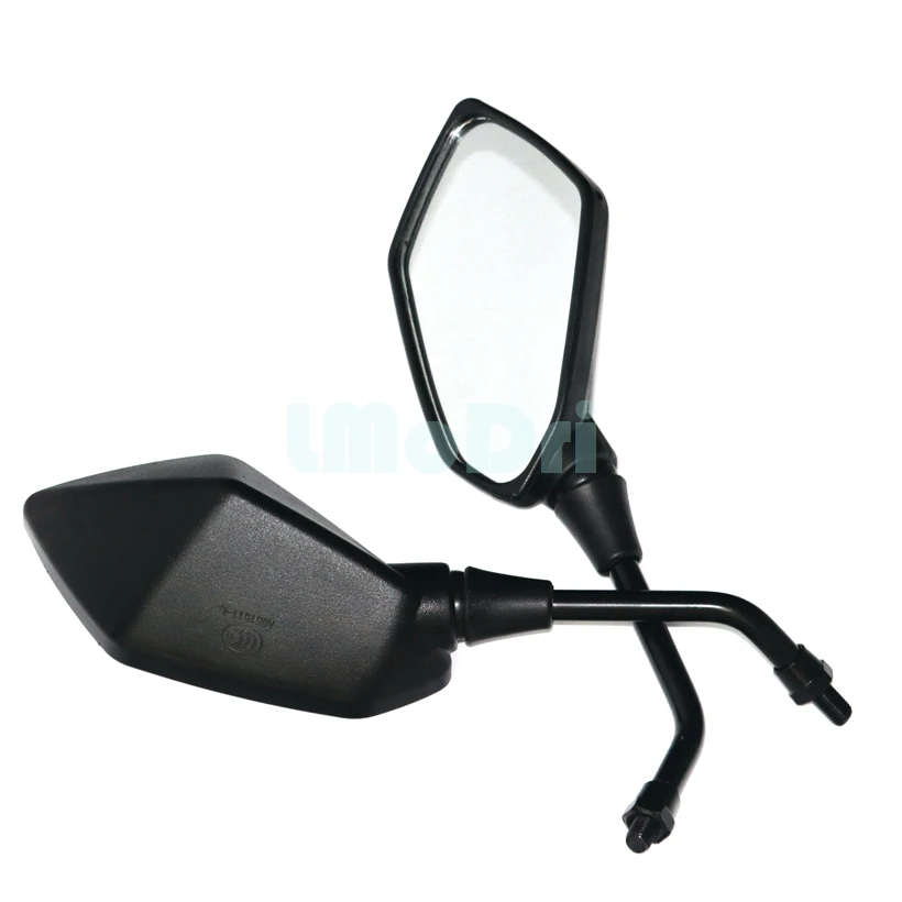 LMoDri Motorcycle Mirror Universal Motorbike Replacement Parts Rear View Mirrors 10mm 8mm On Sales Big Size Glass